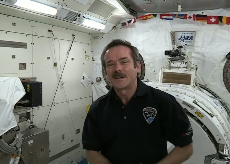 Chris Hadfield explains sleeping in space