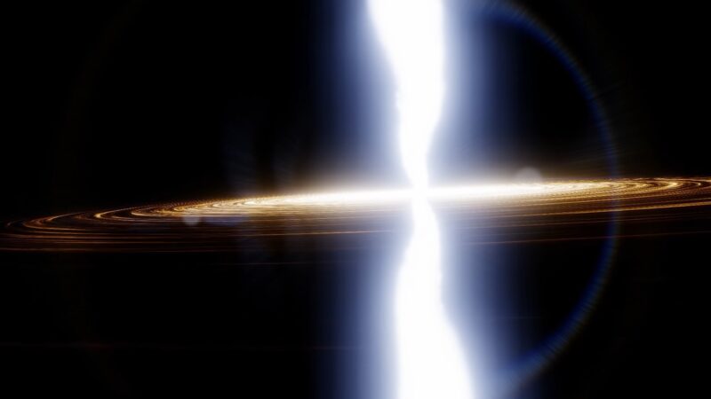 Black hole trap light