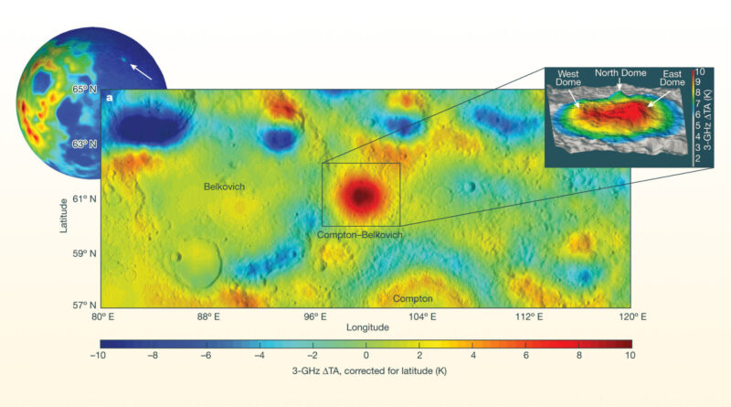 Compton-Belkovich volcanic complex on the moons far side Map